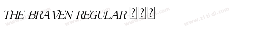 The Braven Regular字体转换
